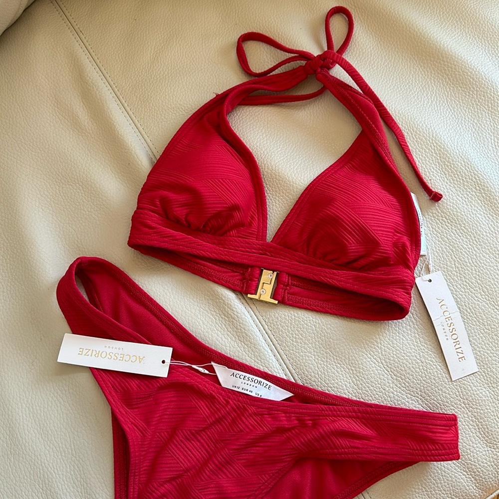 NWT red bikini